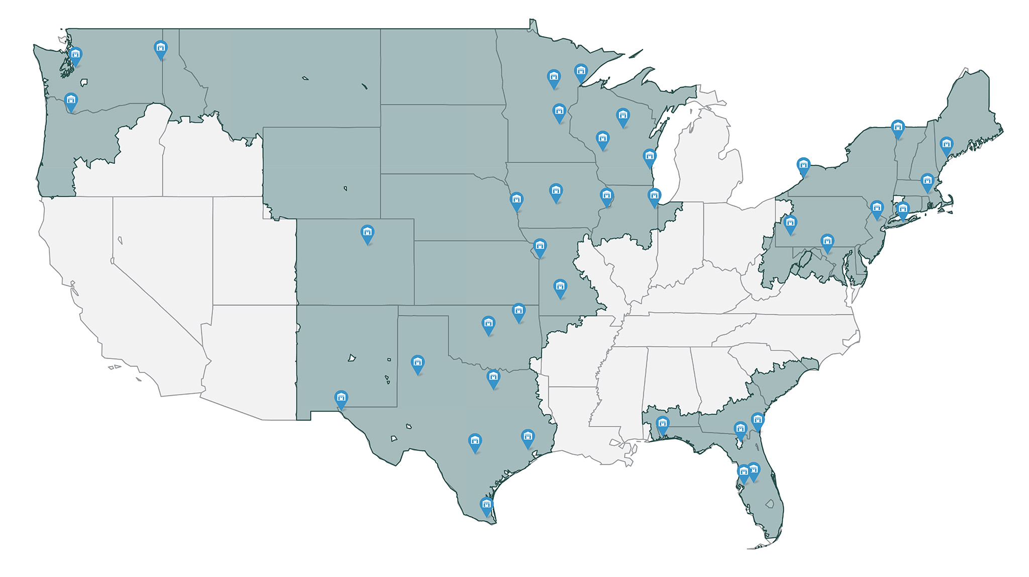 BlueLinx Fiberon Distribution regions